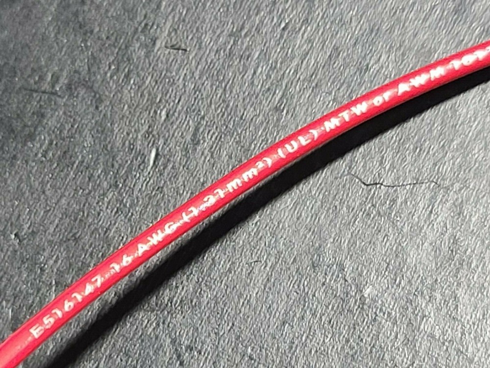 Sequel Wire & Cable #16awg MTW/AWM UL-1015/1230 Hook-Up/Lead Wire 600V Red/100ft