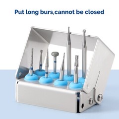 8/30Holes Bur Dental Burs Disinfection Autoclave Stand Holder Block Case Steel