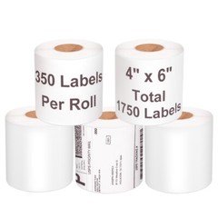 350 Labels/Roll 4″ x 6″ Thermal Shipping Labels Self Adhesive Blank Label Paper