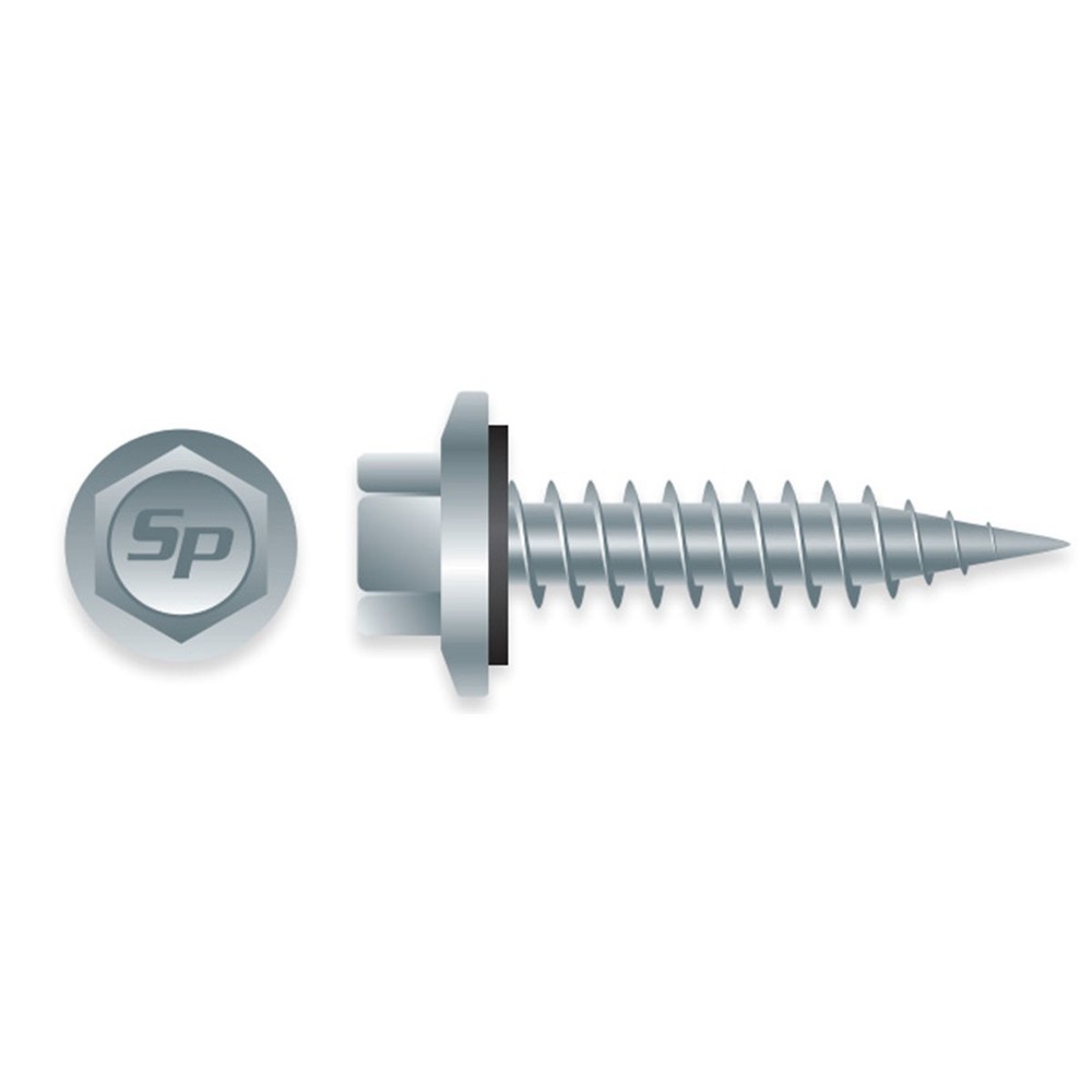 #17 x 1″ HWH 5/16″ DRIVE STRONG SHIELD POLE GRIPPER SCREWS 2,000ct | PGA17165