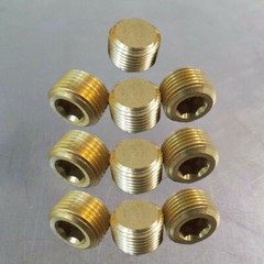 10PCS 3/8″ Solid Brass Male NPT Thread Allen Head Pipe Plug Hex Socket