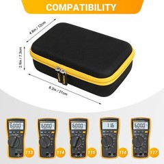 Hard Carrying Storage Case For Fluke 117/115/116/114/113/177/178/179/233 Digital