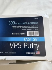 DEFEND PUTTY FAST SET VPS IMPRESSION MATERIAL KIT 300ML EACH OF BASE & CATALYST