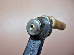 Antique Cast Iron Hand Turn No. 13224 Crank Handle Embossed ’48 Revs Per Min’
