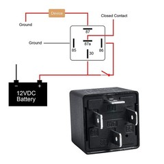 2 Pack Car Relay 4 Pin 12V 40 Amp 40A 14VDC, Car Relay Switch Auto Switches &