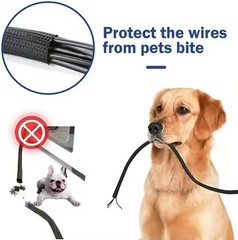Split Braided Cable Sleeve Nylon Self Wrap Wire Loom Cord Management Protector