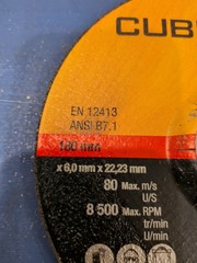 3M Cubitron II Grinding Wheel 7″ X1/4″X 7/8 Black 64315-Q Precision