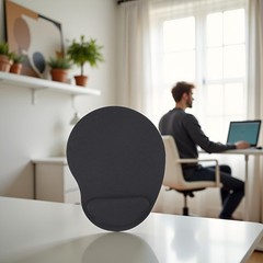 Black Mouse Pad Relieve Stress Comfy EVA 1L x 1W inches,