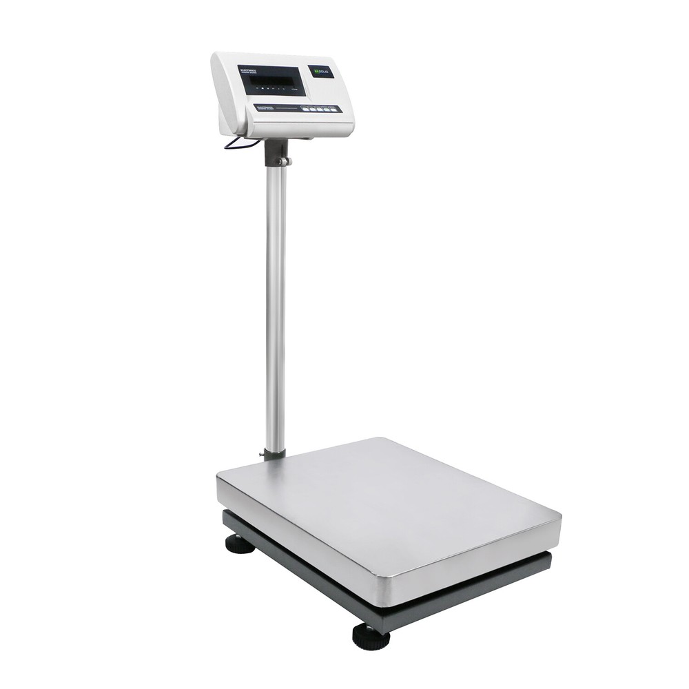 U.S. Solid Floor Bench Scale 240lbx0.02lb / 110kgx10g Stainless Steel Platform