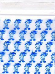 2020 Apple Baggies 100 Mini ZIPPER-SEAL Bags PRINTED Design 2″ X 2″(BOY)