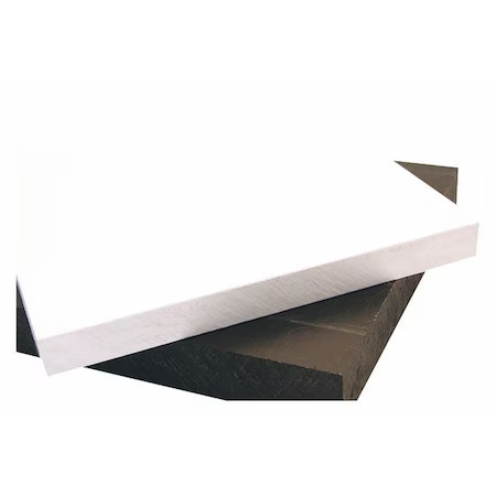 Black Hdpe Sheet Stock 12″ L X 12″ W X 0.250″ Thick, 1Zau8