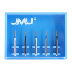 JMU Pear Shape Diamond Burs Medium Grit Friction Grip Burs for High Speed HP 5PC