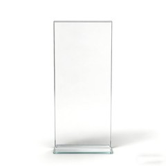 FixtureDisplays® 1PK 4 x 9″ Clear Acrylic Sign Holder for Tabletops,