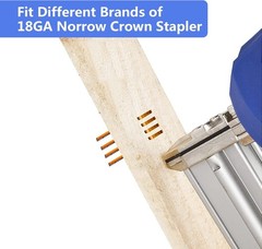 18 Gauge 1/4″ Narrow Crown Staples (1-1/2″,1-1/4″ 1″, 3/4″, 1/2″), 2000 pcs