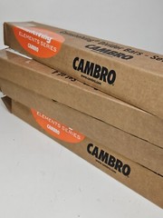 Cambro Angled Divider Bar for CamShelving, 4PK Speckled Gray EDBA-480 (16 Total)