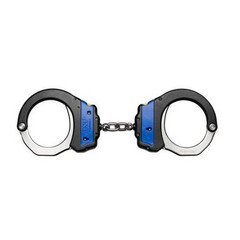 ASP 56062 Chain Identifier Ultra Plus Cuffs – Blue – Steel Bow – 1 Pawl