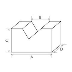 Hfsr Cast Iron V Block Set 2 X 1-3/8 X 7/8 Inch