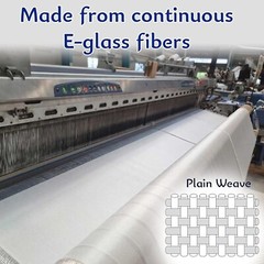 Fiberglass Woven Roving Cloth Plain Weave 6oz x 39.3″ x 36 ft. (12 yd. Long)