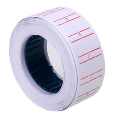 40 Rolls 600 Price Label Paper Tag Sticker MX-5500 Labeller Gun White Red Line