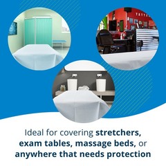 TIDI 357 Avalon Single-Use Medical Equipment Drape, Blue, 40″ x 72″, Blue