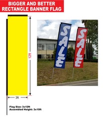 Hyundai Dealership 15′ Advertising Rectangle Banner Flag Kit with pole+spike