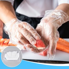 Plastic Disposable Gloves Bulk Clear Safe Food Service Glove for Kitchen Cook…