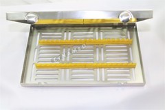 DETACHABLE 5 DENTAL SURGICAL AUTOCLAVE STERILIZATION CASSETTES FOR 20 INSTRUMENT