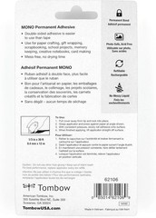 Tombow 62106 Mono Permanent Adhesive Applicator. Easy to Use 1 Pack, Blue