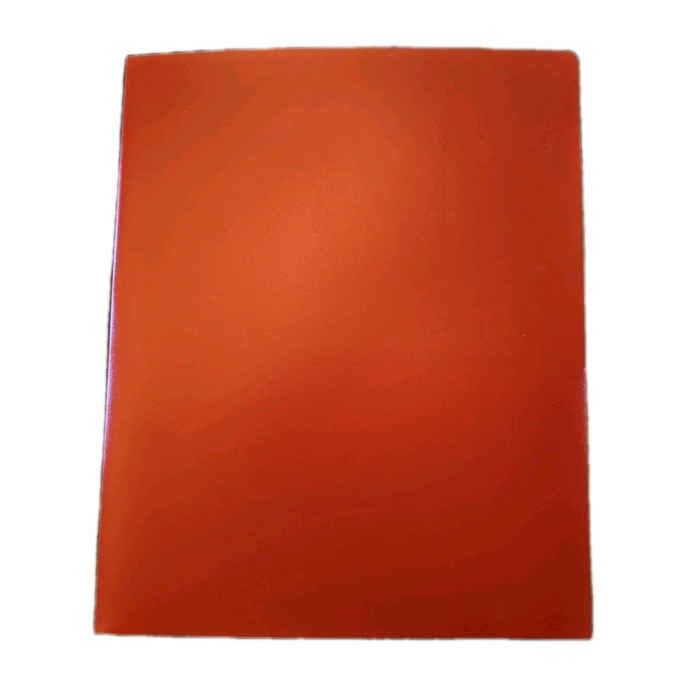 Heavyweight Plastic 2 Pocket Portfolio Folder, Letter Size Poly Folders 24 Pack