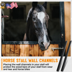 12 Pack 42 Inch Horse Stall Wall Channels Galvanized Steel Easy Installation