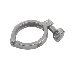 HFS(R) 2.5″ Sanitary Tri Clamp, Single Pin Heavy Duty Tri Clover for Ferrule TC