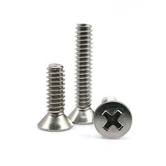 Phillips Flat Head Screw M3 M3.5 M4 M5 M6 M8 M10, 18-8 Stainless Steel, DIN: 965