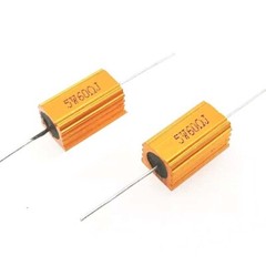 5W Golden Aluminium Load Resistor Wirewound Various Values – 0.1 Ohm to 10K Ohm
