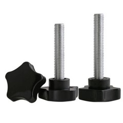 M6 M8 M10 Plum Handle Thumb Screw Star/Torx 5 Lobe Hand Twist Bolt Head Dia.38mm