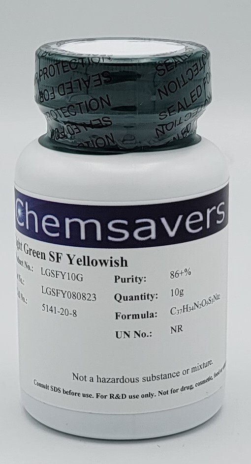 Light Green SF Yellowish, 86+% (Dye Content), 10g