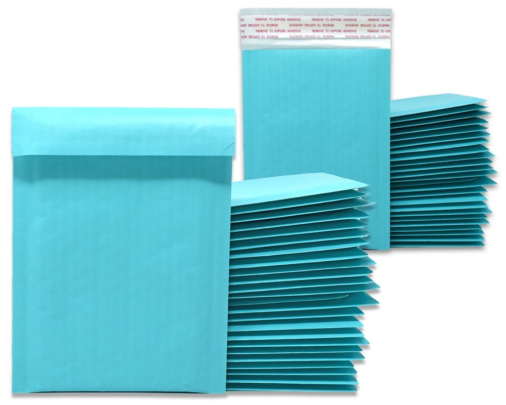 4×8, 6×10 Aqua Kraft Bubble Mailers, NEW Padded Shipping Mail Envelopes 4×7, 6×9