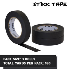 STIKK Painters Tape – 3Pk Black Painter Tape – 1 Inch X 60 Yards – Paint Tape fo