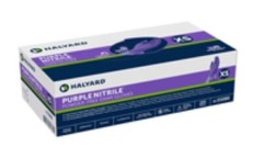 HALYARD PURPLE NITRILE EXAM GLOVES, MEDIUM, 100/BOX, 1 BOX, 55082