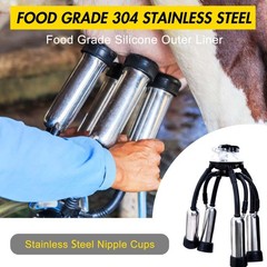 Milking Machine, 6.6 Gallon/25L Stainless Steel Milk Bucket Portable Electric