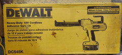 DEWALT 18V Cordless Adhesive Caulk Gun DC545 (DC545k)NEW OPEN BOX -FREE SHIPPING