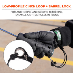 3115 L/Xl Black Tool Lanyard – Wrist – Adjustable – 19052
