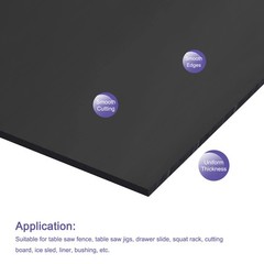 2 Pack UHMW Sheet Ultra High Molecular Weight Polyethylene, 6.1 x 6.1 x 0.08