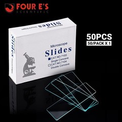 50x Single Concave Microscope Slides Pre-Cleaned Clear Glass Slides 25.4×76.2mm