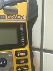 Brady BMP 21 Plus Portable Handheld Label Maker Printer Cartridge batteries Good
