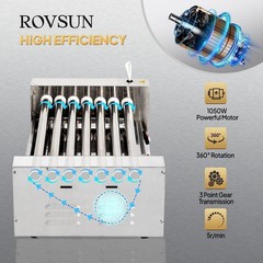 ROVSUN Commercial Restaurant 18/30 Hot Dog 7/11 Rollers Grill Cooker Machine