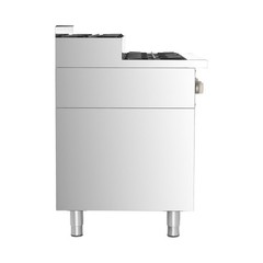 WILPREP 36″ 6-Burner Step-Up Gas Range with Storage Base 26000BTU Burners NG/LPG
