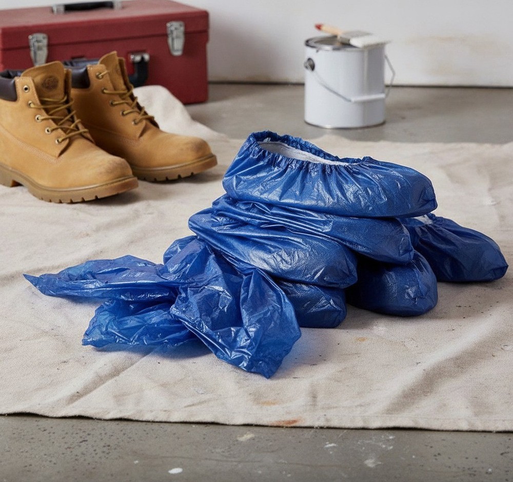 Disposable Boot Covers, XL 6.7″ x 17.7″, 100 Pack, Waterproof, Non-Slip