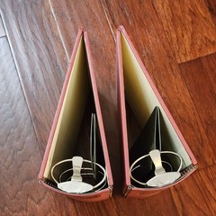 Lot National Brand 87-124 USA 3-Ring Binder 4” Spine Heavy Duty Piano Hinge RED