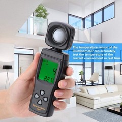 Digital Lux Meter, Illuminometer, Photometer, 0～200,000 Lux Measure Range