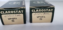 CLAROSTAT VP10FA RESISTOR, BRACKET MOUNT, 75Ω (LOT OF 2) NIB
